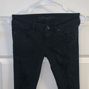 Black skinny ripped jeans /skinniest